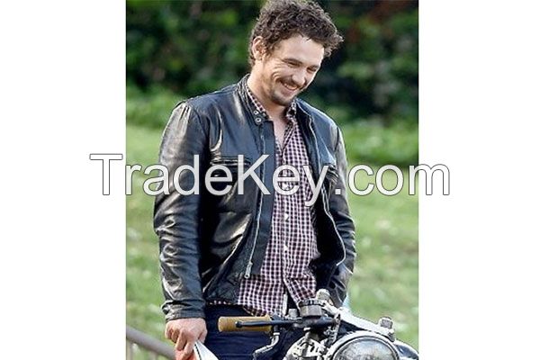 THE ADDERALL DIARIES JAMES FRANCO BLACK LEATHER JACKET
