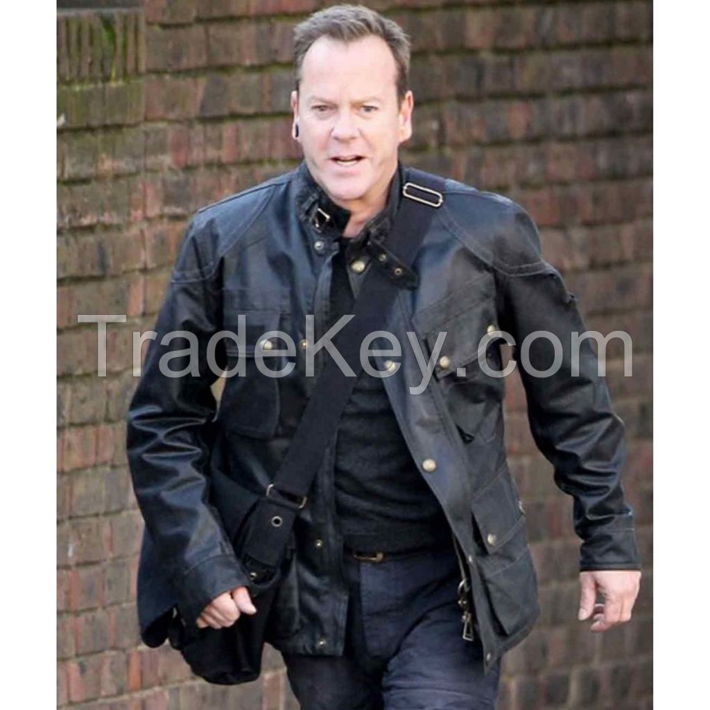 24 Live Another Day Jack Bauer Black Leather Jacket