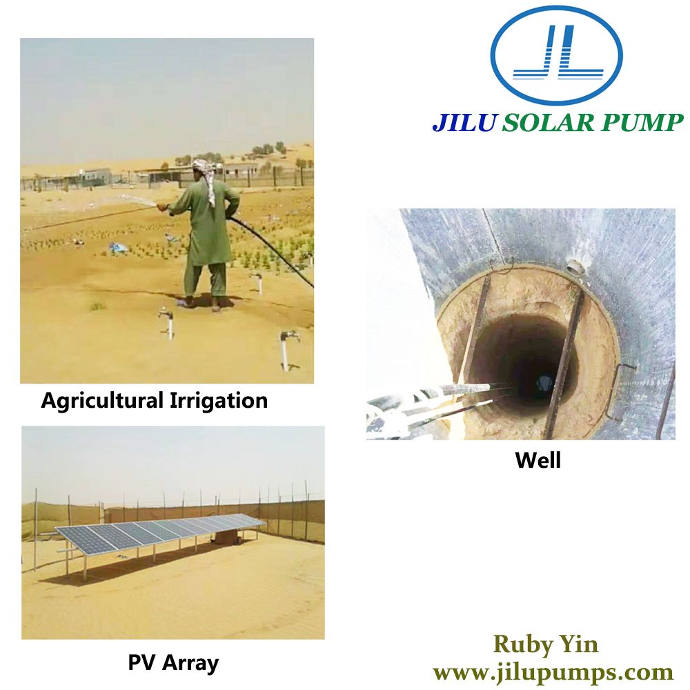 JILU solar power water pump solar submersible water pump for agricultural irrigation