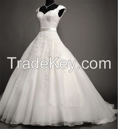 New White/Ivory Lace Bridal Gown Wedding Dress Custom Size:4 6 8 10 12 14 16 18+