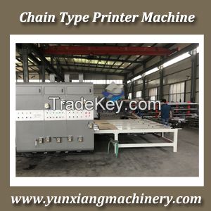 Chain feeder printer machine