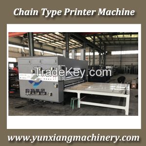 Chain feeder printer machine