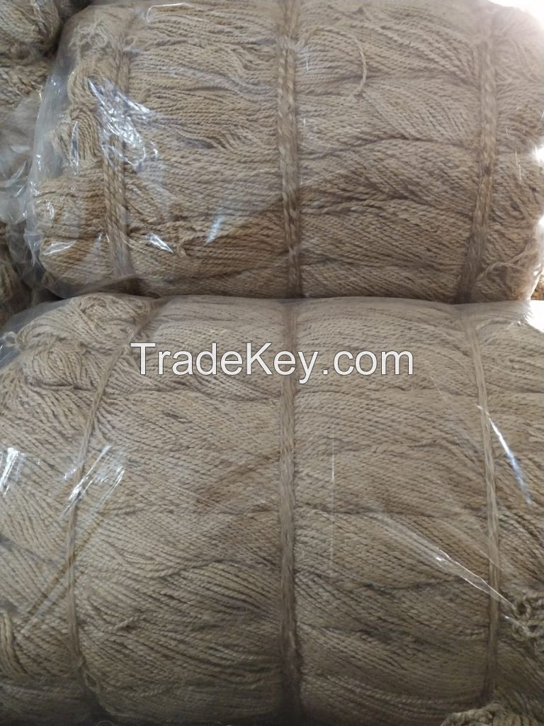 TWO PLY JUTE YARN WITH FINE QUALITY
