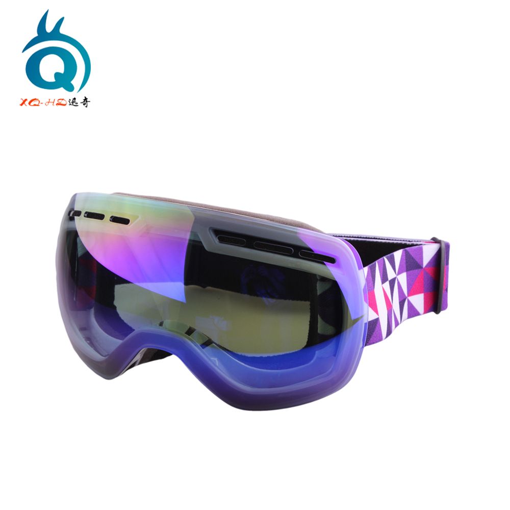 Custom revo coating mirrored snow goggles