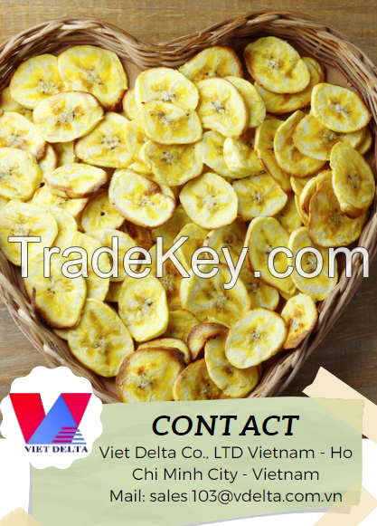 BANANA CHIPS - 100% NATURAL FRUIT - CRISP BANANA CHIPS - HIGH QUALITY - GOOD PRICE FROM VIETNAM