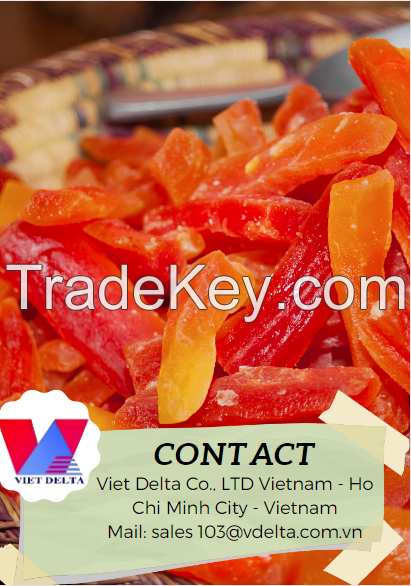 SOFT DRIED PAPAYA - 100% NATURAL PAPAYA - HIGH QUALITY - GOOD PRICE FROM VIETNAM