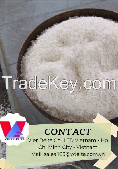 HIGH FAT DESICCATED COCONUT - HIGH QUALITY - CHEAP PRICE - HOT SALES - FROM VIETNAM - VIET DELTA