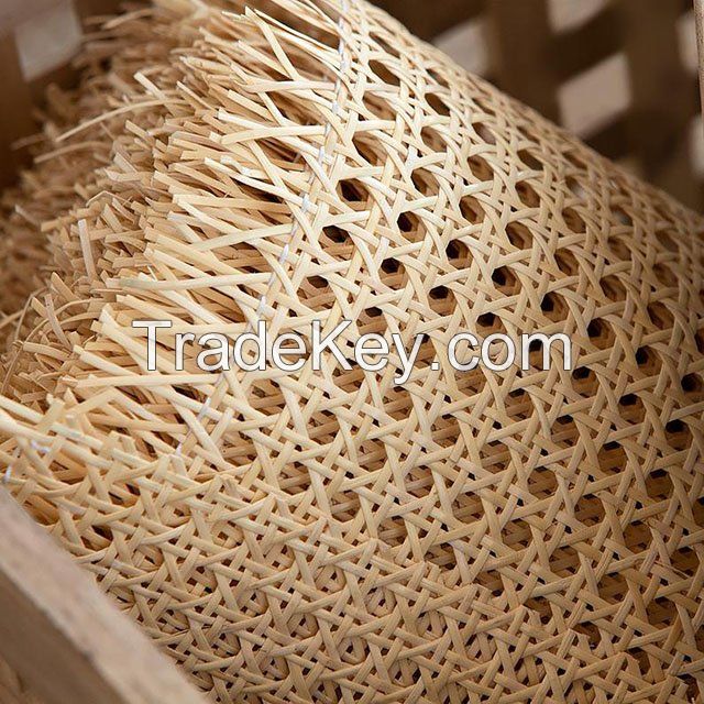 Rattan cane webbing bleached and unblenched Natural and forest handmade product