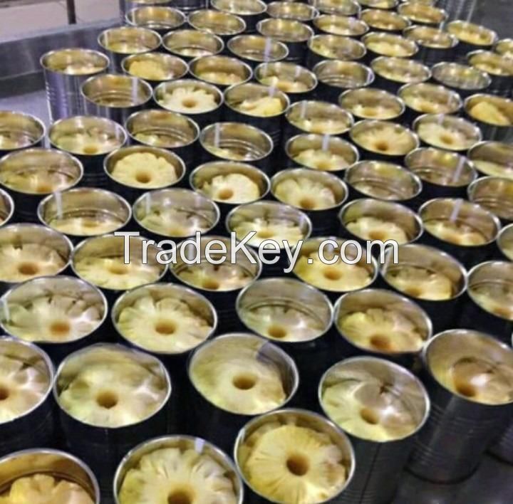 CANNED PINEAPPLE SLICES IN LIGHT SYRUP - HIGH QUALITY - COMPETITIVE PRICE FROM VIETNAM