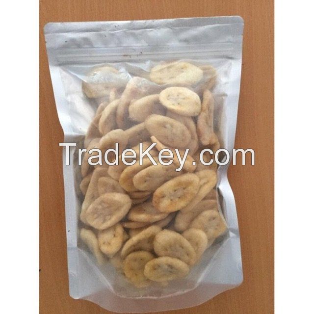 100% Organic High Quality Dried Banana Chips export from Vietnam