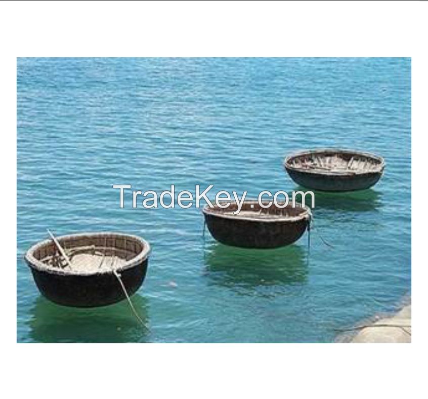 High Quality Bamboo Coracle Boat For Rowing Tourist 100% Natural Bamboo Environmentally Friendly With High Quality And Low Price