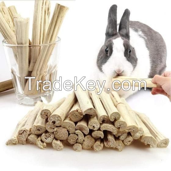 Organic Dried Sugarcane Sticks Chew Toy For Small Animals/Teeth Cleaning Chew Toy