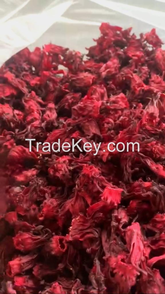 Top grade dried hibiscus flowers for sale in bulk quantity with good price from Vietnam