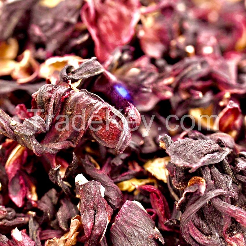 Natural dried hibiscus flower in large quantity for sale with reasonable price from Vietnam