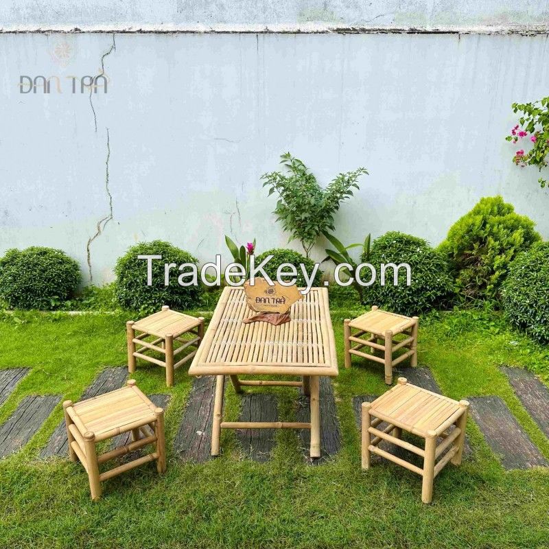 FACTORY TABLE AND CHAIR BAMBOO SET GARDEN FRENCH/ CAFE TABLE/ CHAIRS SET