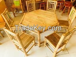 FACTORY TABLE AND CHAIR BAMBOO SET GARDEN FRENCH/ CAFE TABLE/ CHAIRS SET