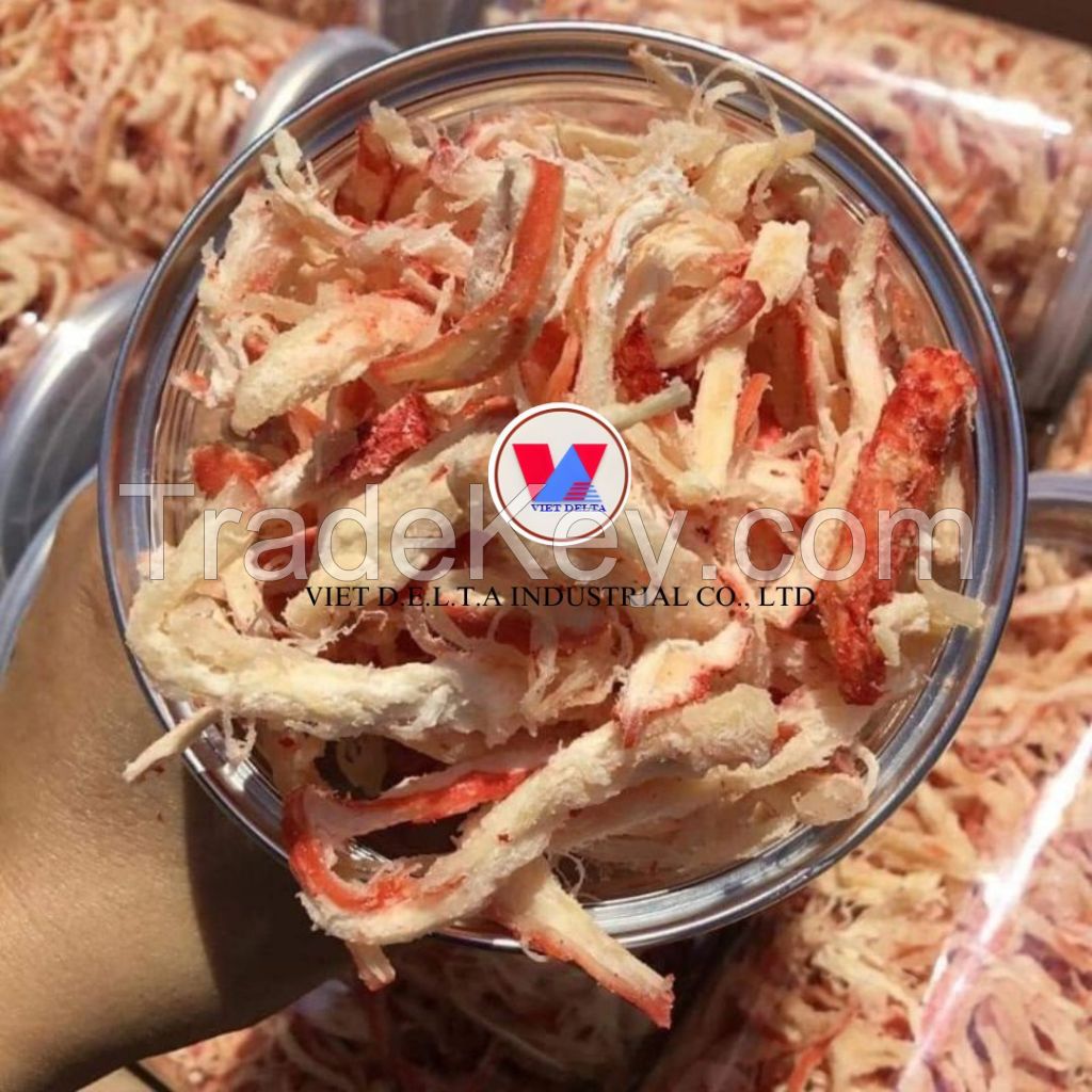 PREMIUM DRIED SHREDDED SQUID FROM VIETNAM - NATURAL, PROTEIN SEAFOOD SNACK