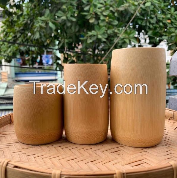 HANDCRAFTED VIETNAM BAMBOO COFFEE AND TEA CUPS - 100% ECO-FRIENDLY, REUSABLE