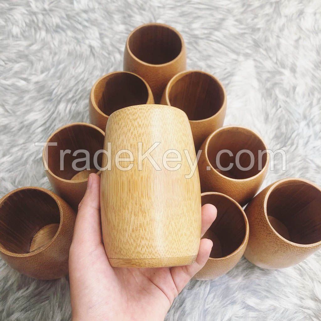 HANDCRAFTED VIETNAM BAMBOO COFFEE AND TEA CUPS - 100% ECO-FRIENDLY, REUSABLE