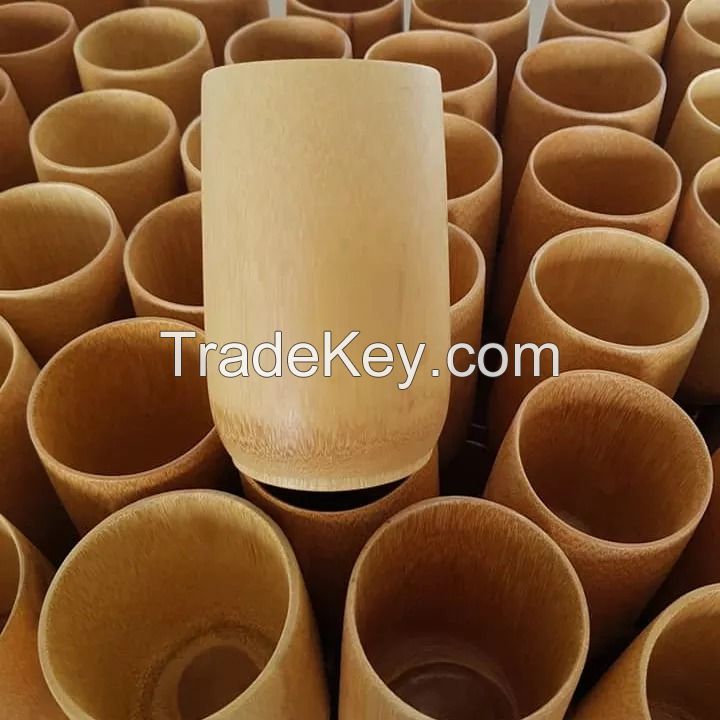 HANDCRAFTED VIETNAM BAMBOO COFFEE AND TEA CUPS - 100% ECO-FRIENDLY, REUSABLE