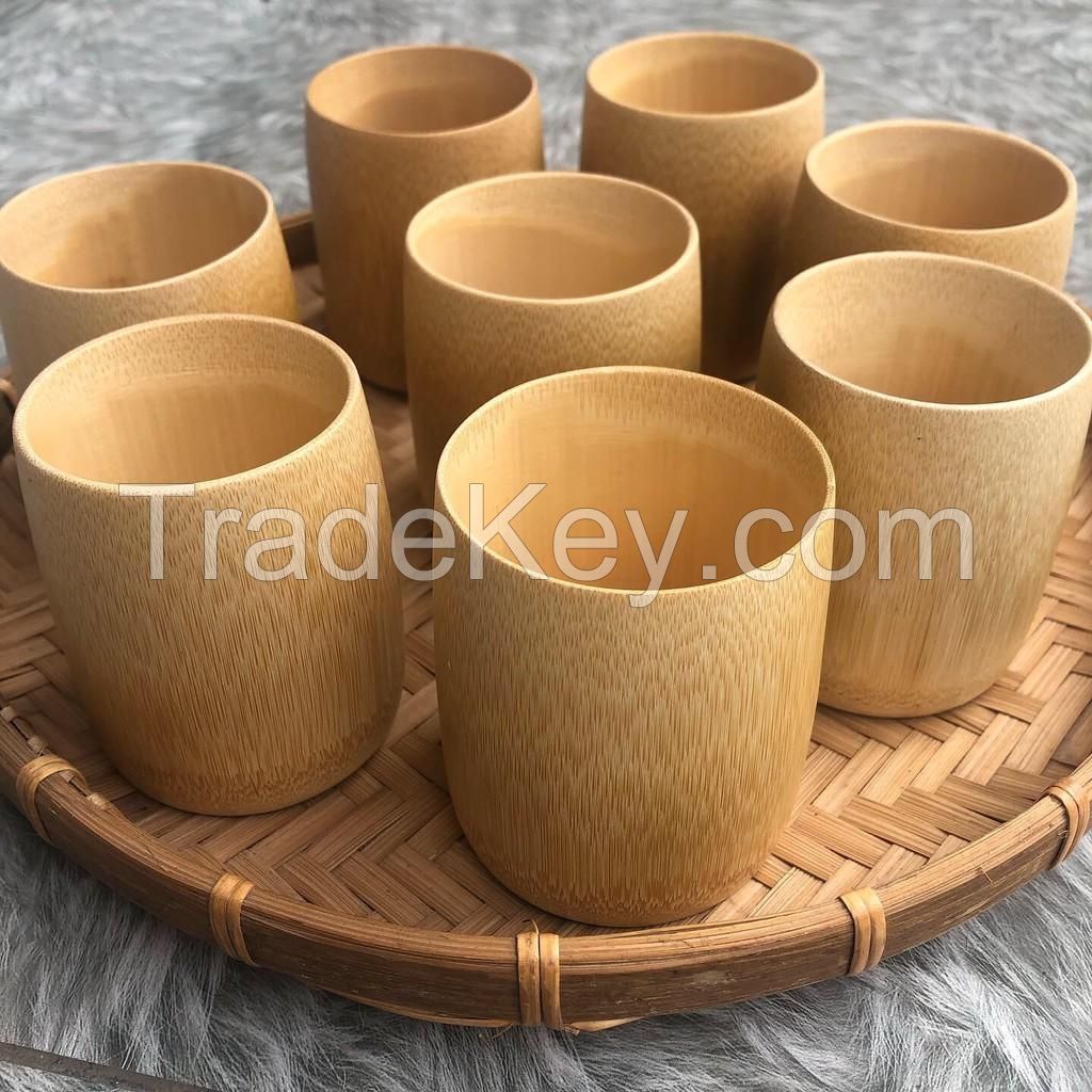 HANDCRAFTED VIETNAM BAMBOO COFFEE AND TEA CUPS - 100% ECO-FRIENDLY, REUSABLE