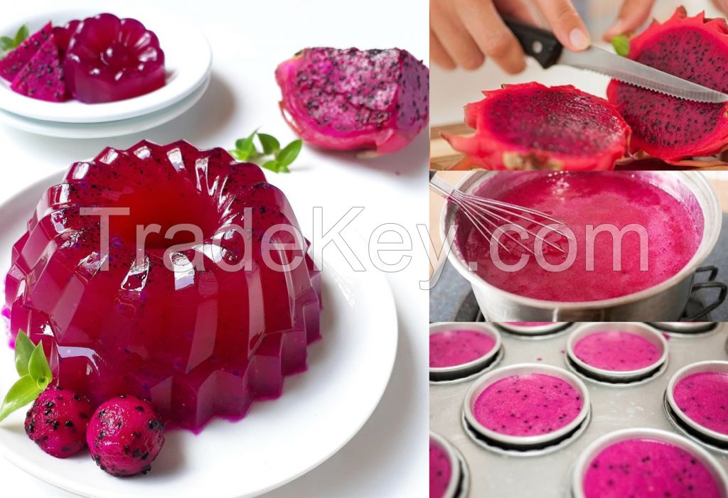 PREMIUM QUALITY FROZEN DRAGON FRUIT FROM VIETNAM - TROPICAL FRUIT FOR SMOOTHIES AND DESSERTS