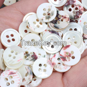 POLISHED SEASHELL BUTTONS / NATURAL BEAUTY FROM THE SEA / MADE IN VIETNAM