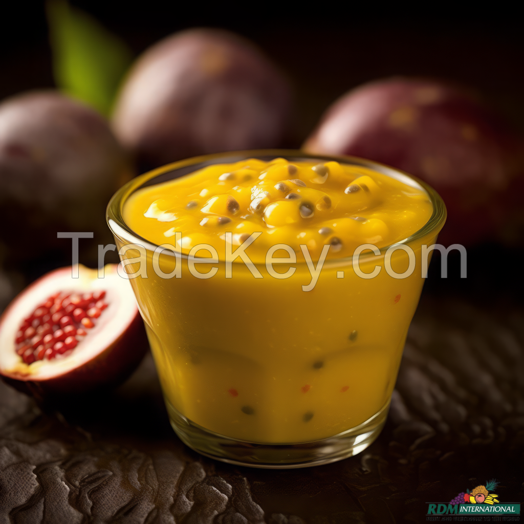 FRESH PASSION FRUIT PUREE / SMOOTH & NATURAL / MADE IN VIETNAM