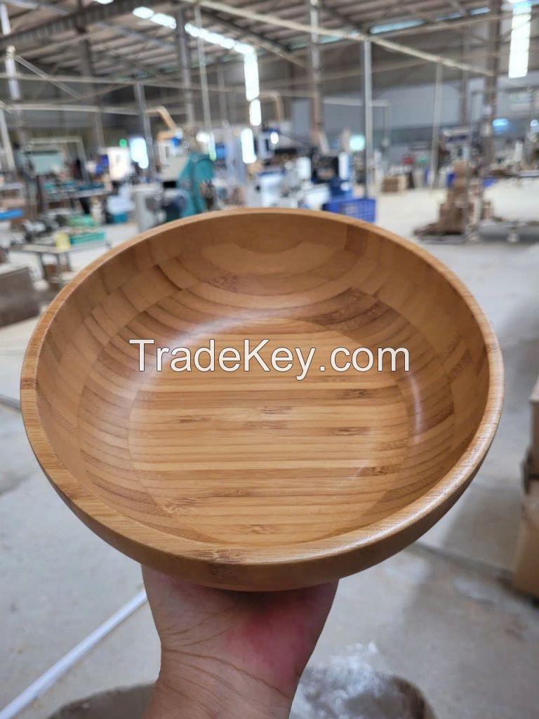 PREMIUM LAMINATED BAMBOO BOWLS / DURABLE & NATURAL STYLE / MADE IN VIETNAM