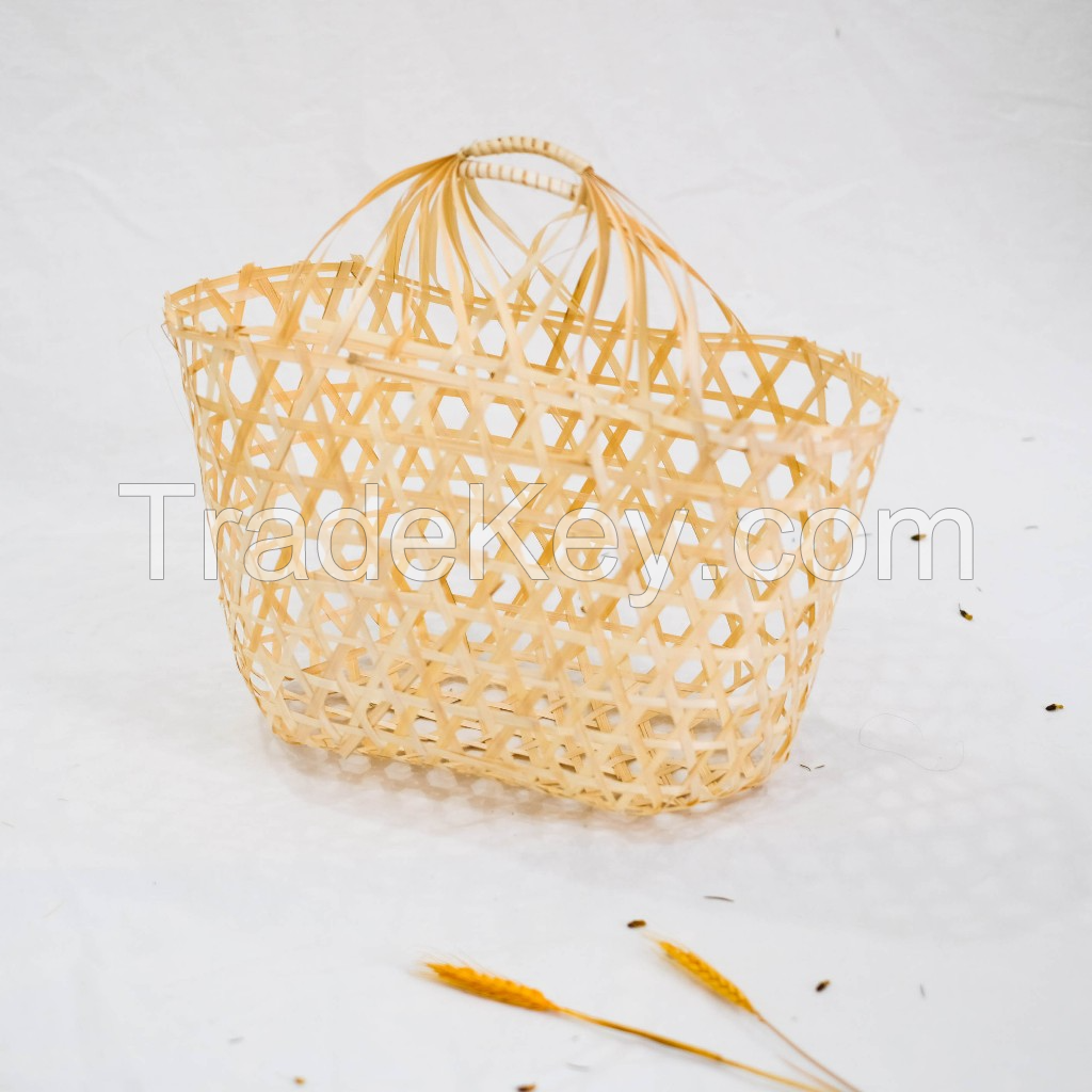 TET BAMBOO GIFT BASKET / NATURAL & ELEGANT PRESENTATION / MADE IN VIETNAM