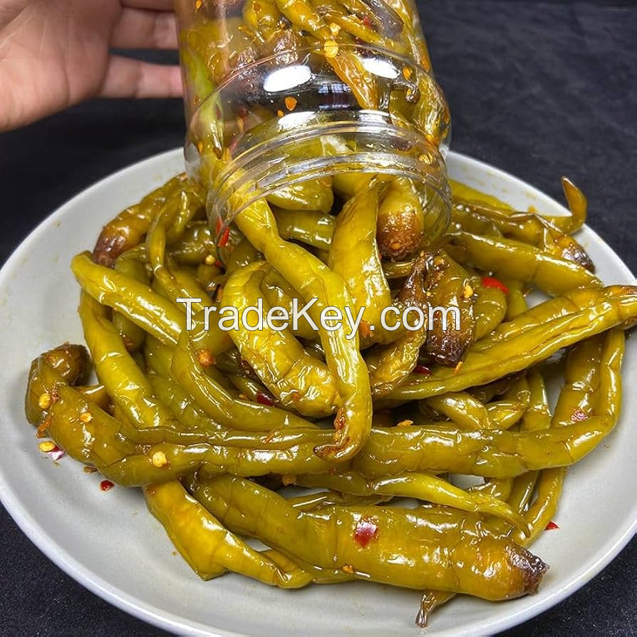 NATURAL PICKLED GREEN PEPPER / A VIBRANT ADDITION TO ANY MEAL / MADE IN VIETNAM