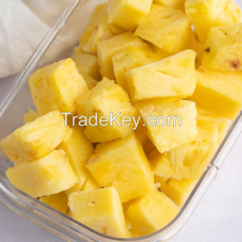 TOP-QUALITY FROZEN PINEAPPLE CHUNKS / PERFECTLY CUT & DICED / BULK SUPPLY FRIENDLY PRICING / MADE IN VIETNAM 