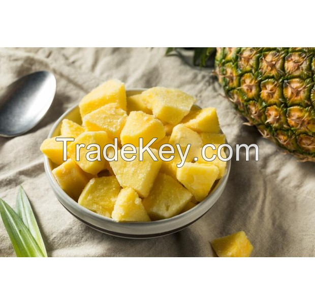 TOP-QUALITY FROZEN PINEAPPLE CHUNKS / PERFECTLY CUT & DICED / BULK SUPPLY FRIENDLY PRICING / MADE IN VIETNAM 