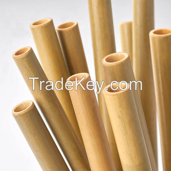 SUSTAINABLE BAMBOO STRAWS / REUSABLE & CHEMICAL-FREE / FACTORY-DIRECT PRICES FOR WHOLESALE / MADE IN VIETNAM