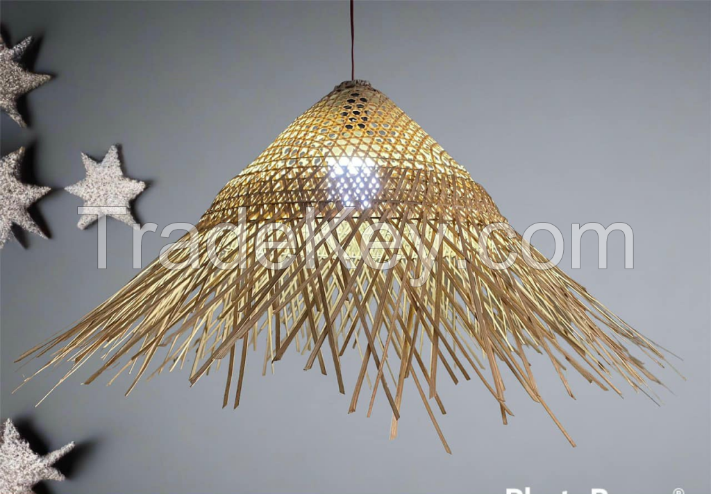 BAMBOO PENDANT LIGHT / CONICAL DESIGN FOR MODERN HOMES / MADE IN VIETNAM