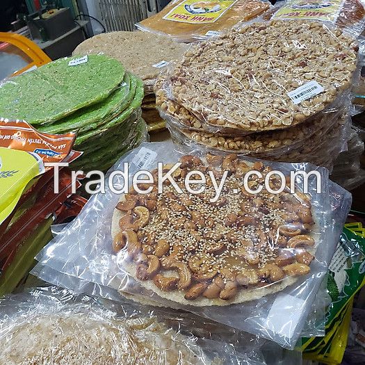 CRISPY AND NUTTY CASHEW RICE PAPER / FAMILY RECIPE / AFFORDABLE VALUE / MADE IN VIETNAM