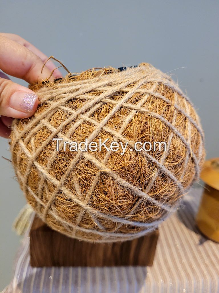 ECO-FRIENDLY COCONUT COIR BALL TOY / HANDCRAFTED / SAFE FOR PETS / MADE IN VIETNAM