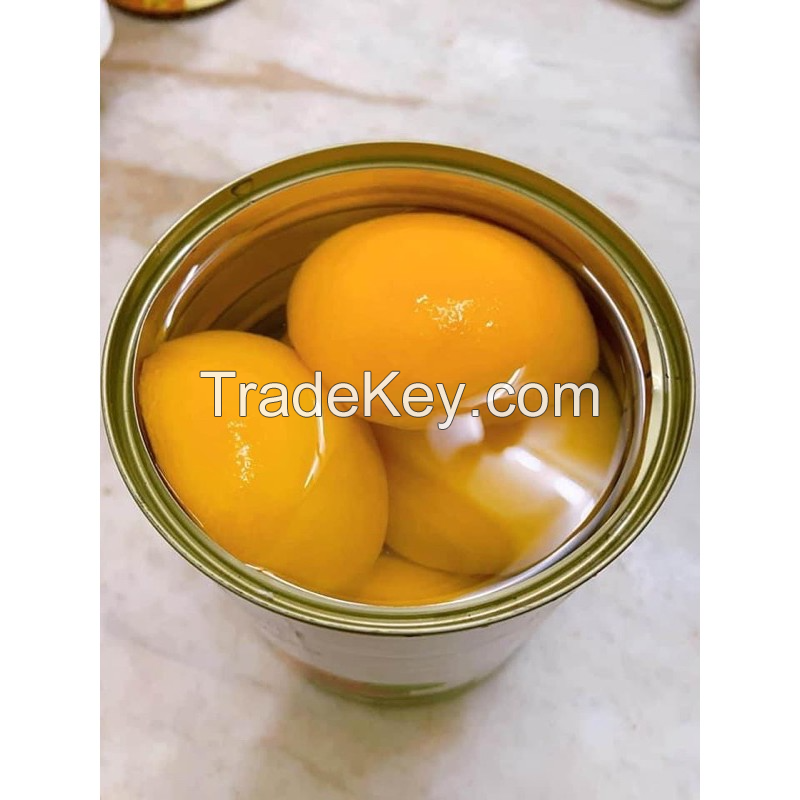 JUICY AND SWEET CANNED PEACH SLICES / PREMIUM QUALITY / AFFORDABLE VALUE / MADE IN VIETNAM