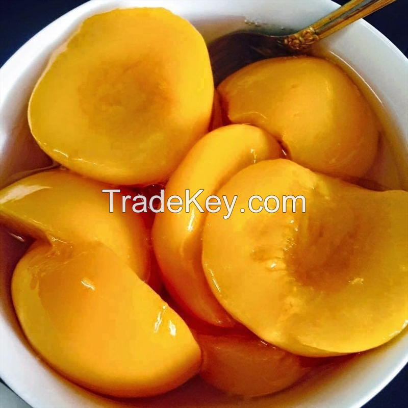 JUICY AND SWEET CANNED PEACH SLICES / PREMIUM QUALITY / AFFORDABLE VALUE / MADE IN VIETNAM