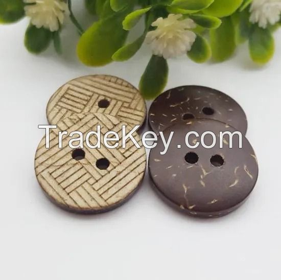 ECO-FRIENDLY AND STYLISH NATURAL COCONUT SHELL BUTTONS / HANDMADE WITH CARE / MADE IN VIETNAM