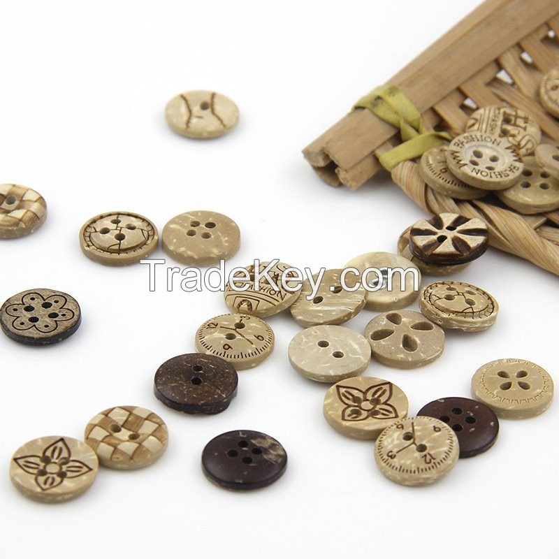 CHARMING AND ECO-FRIENDLY COCONUT SHELL BUTTONS / SUSTAINABLE CHOICE / PERFECT FOR ANY STYLE