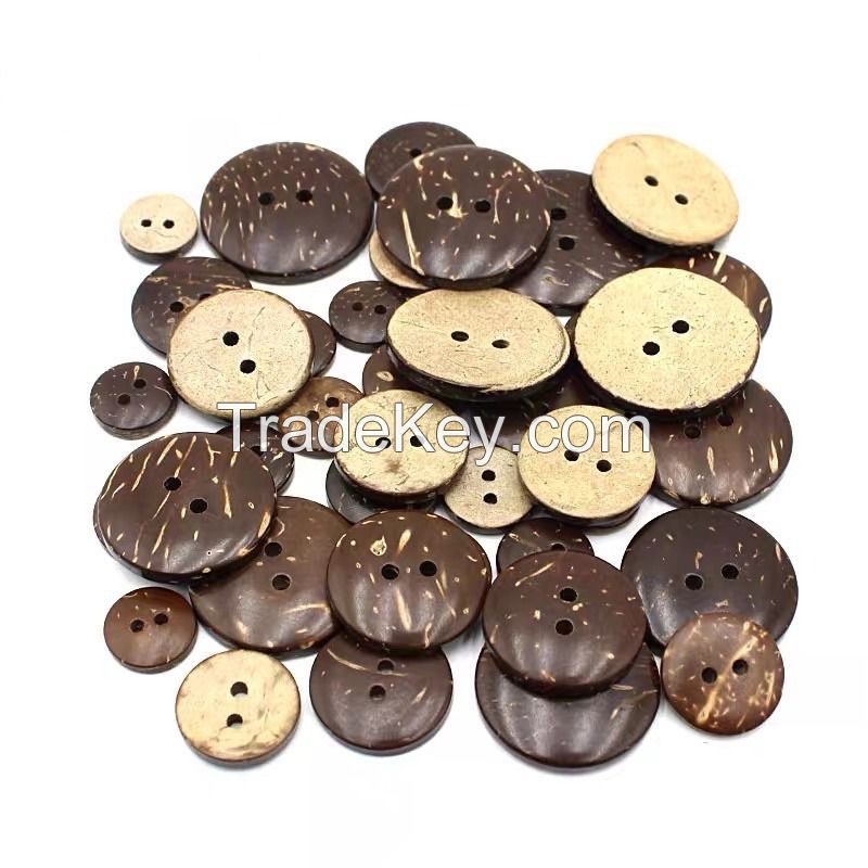 ECO-FRIENDLY AND STYLISH NATURAL COCONUT SHELL BUTTONS / HANDMADE WITH CARE / MADE IN VIETNAM