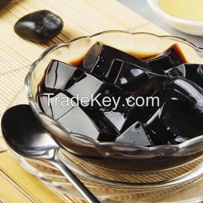 Convenient grass jelly powder for making smoothies ice cream and traditional desserts