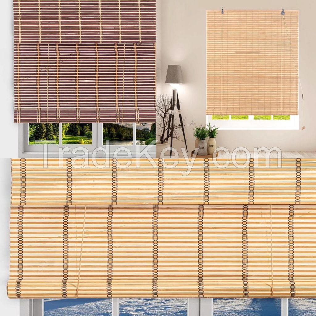 BAMBOO ROLL-UP CURTAIN / SUN PROTECTION / CLASSIC DESIGN / DURABLE