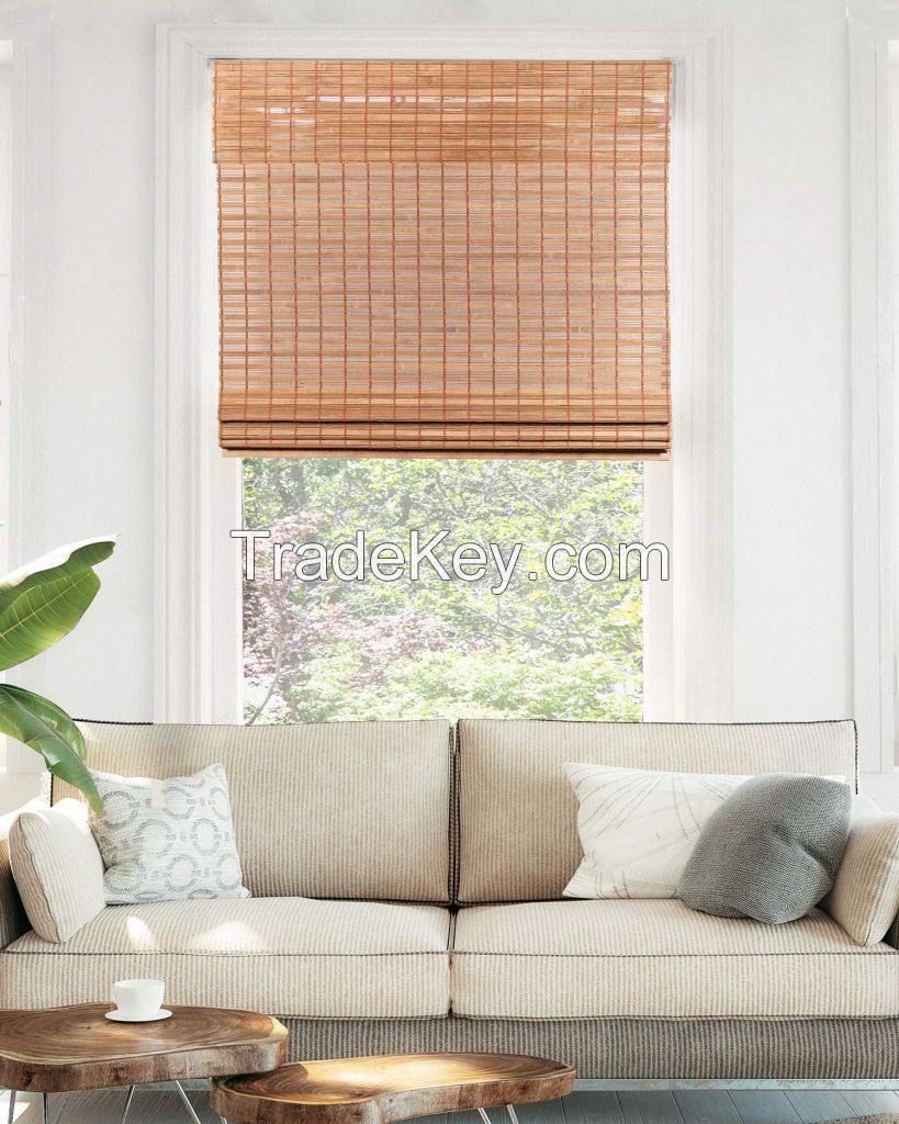 BAMBOO ROLL-UP CURTAIN / SUN PROTECTION / CLASSIC DESIGN / DURABLE