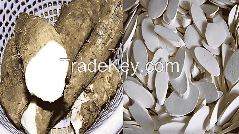 CLEAN LABEL DRIED YAM SLICES / PLANT ROOT / READY TO COOK / TRADITIONAL FORM