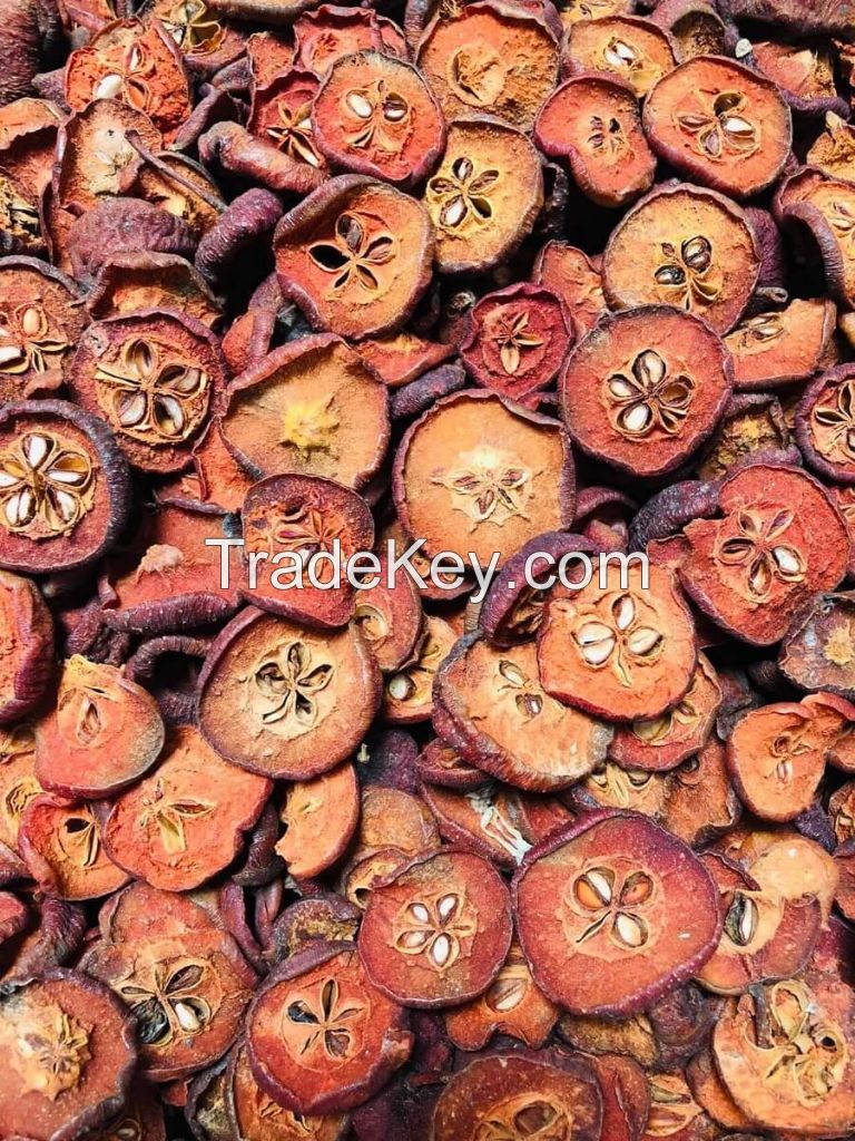 WILD HARVESTED DOCYNIA SLICES / NATURALLY DRIED / CLEAN PROCESS