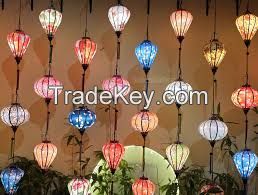 PLANT-BASED DECOR LANTERN / BAMBOO & SILK / READY FOR INDOOR & OUTDOOR USE