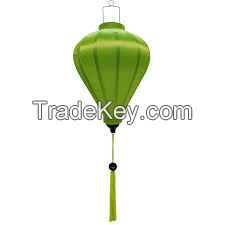 PLANT-BASED DECOR LANTERN / BAMBOO & SILK / READY FOR INDOOR & OUTDOOR USE