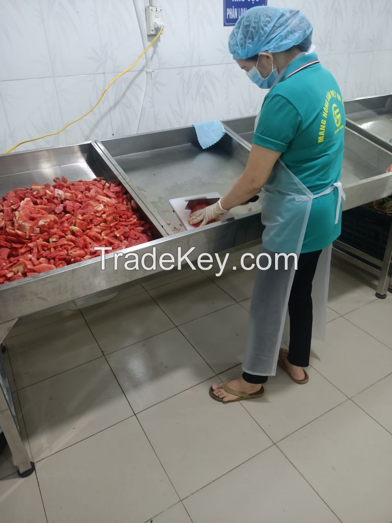 PURE FROZEN WATERMELON JUICE / SOURCE OF LYCOPENE & HYDRATION / FRESH FLAVOR, VIBRANT RED COLOR / MADE IN VIETNAM